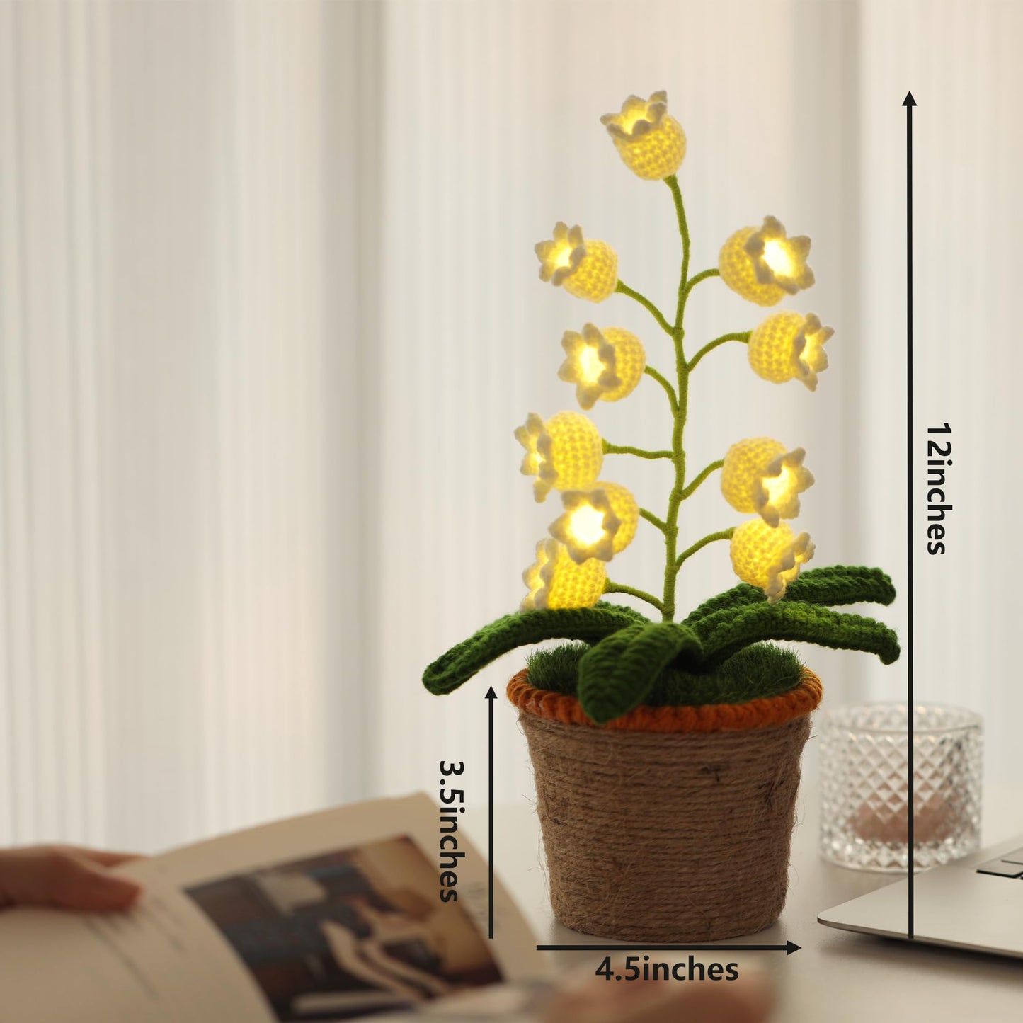 Lily of the Valley Crochet Lamp