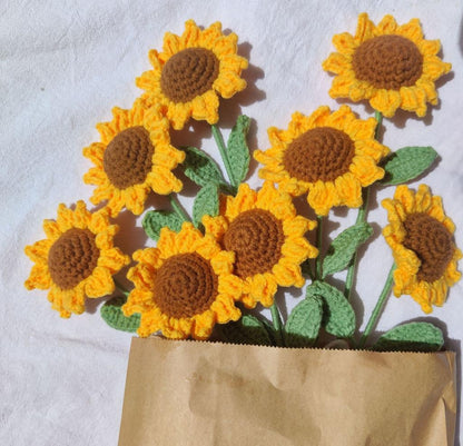 Handmade Crochet Sunflower