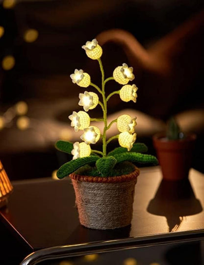 Lily of the Valley Crochet Lamp