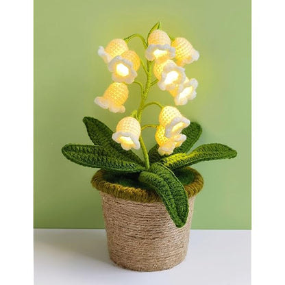 Lily of the Valley Crochet Lamp
