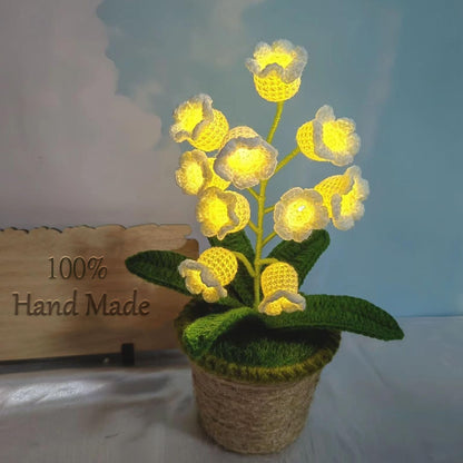 Lily of the Valley Crochet Lamp