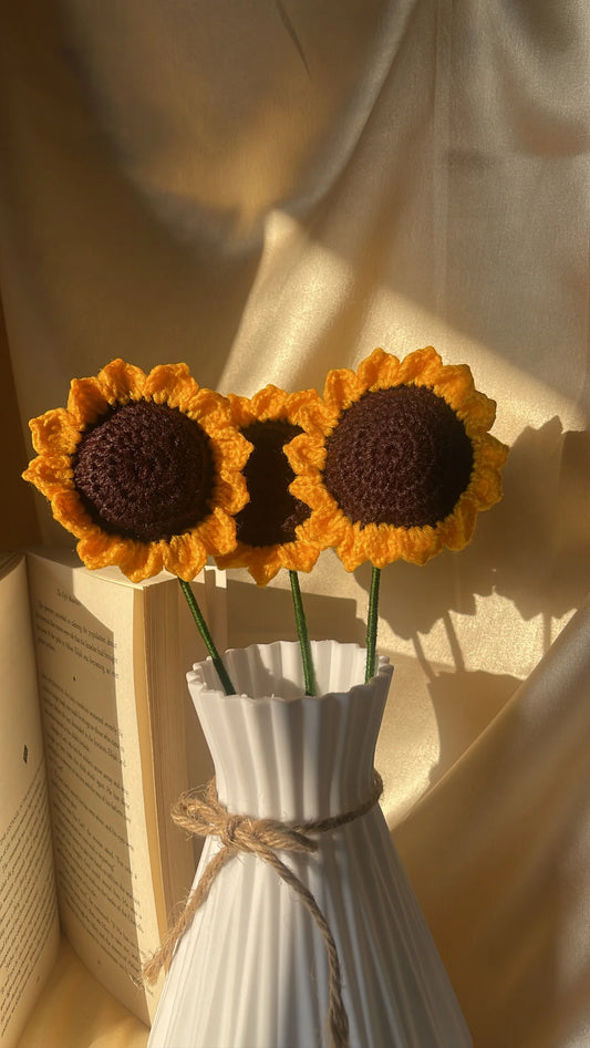 Handmade Crochet Sunflower