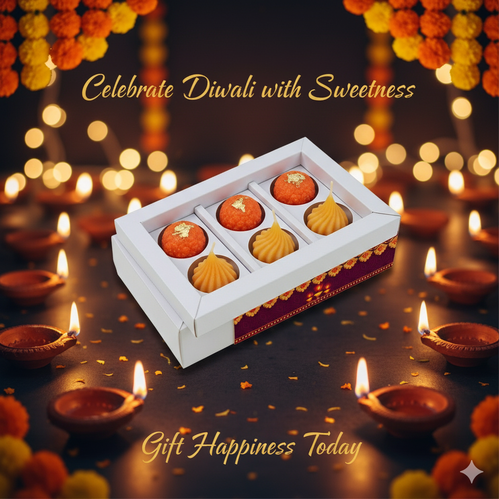 Diwali Modak & Laddu Candle Gift Set