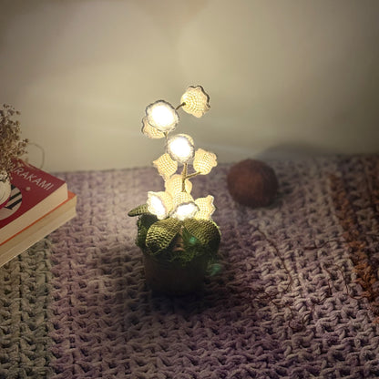 Lily of the Valley Crochet Lamp