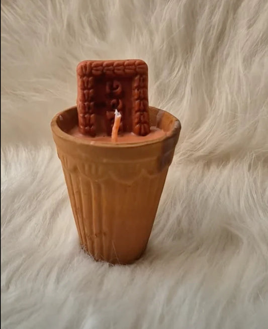 Scented kulhad chai candle