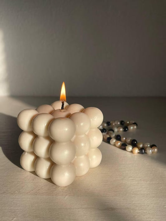 Handmade Bubble Candle