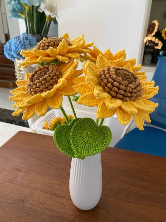 Large Double Layer Crochet Sunflower