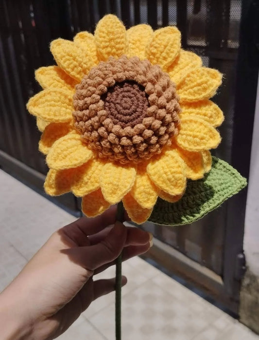 Large Double Layer Crochet Sunflower