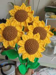 Handmade Crochet Sunflower